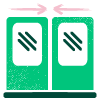 closing doors icon