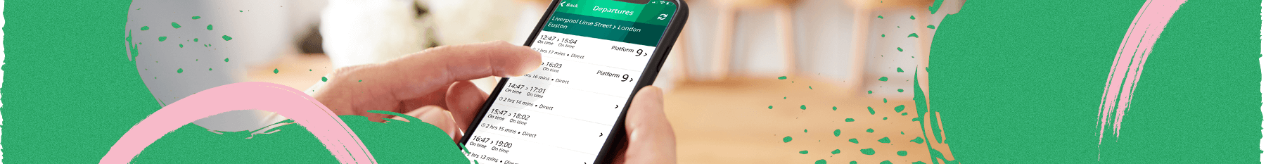 User using the London Northwestern App
