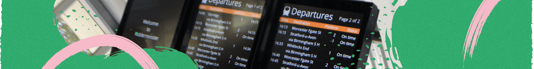 Train departure board