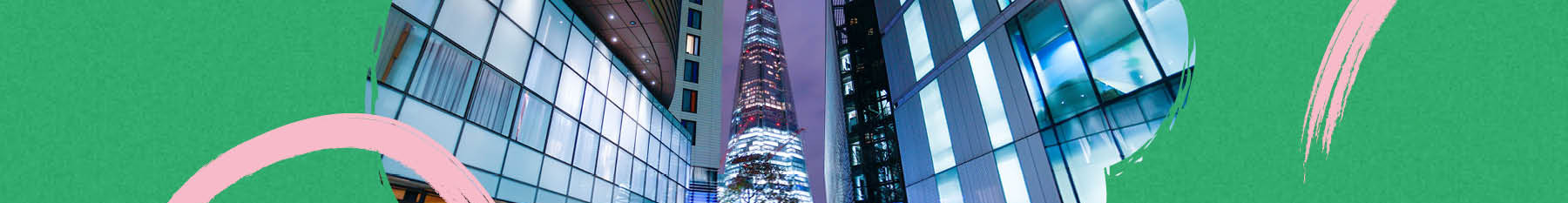 Street level view of the London Shard 