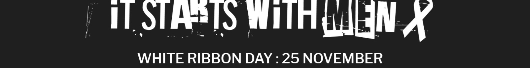 White Ribbon Day Banner