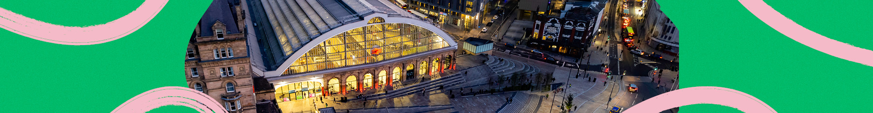 Liverpool lime street station by night
