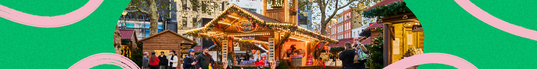 Alpine style christmas market in London