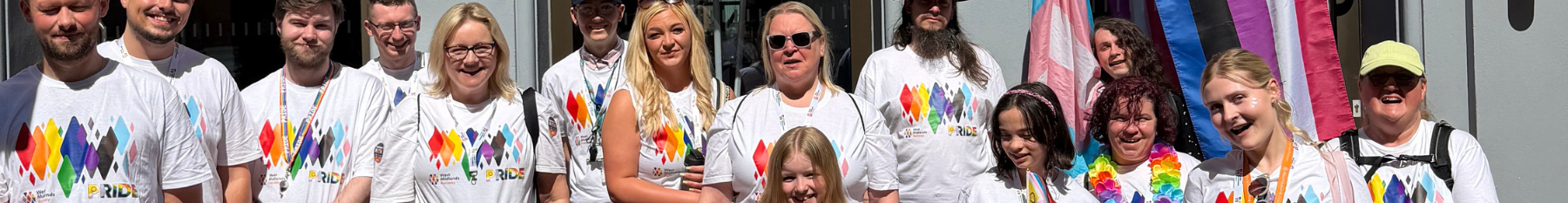 An image of colleagues celebrating Pride