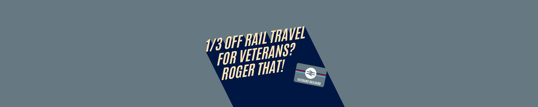 1/3 off for Veterans? Roger that
