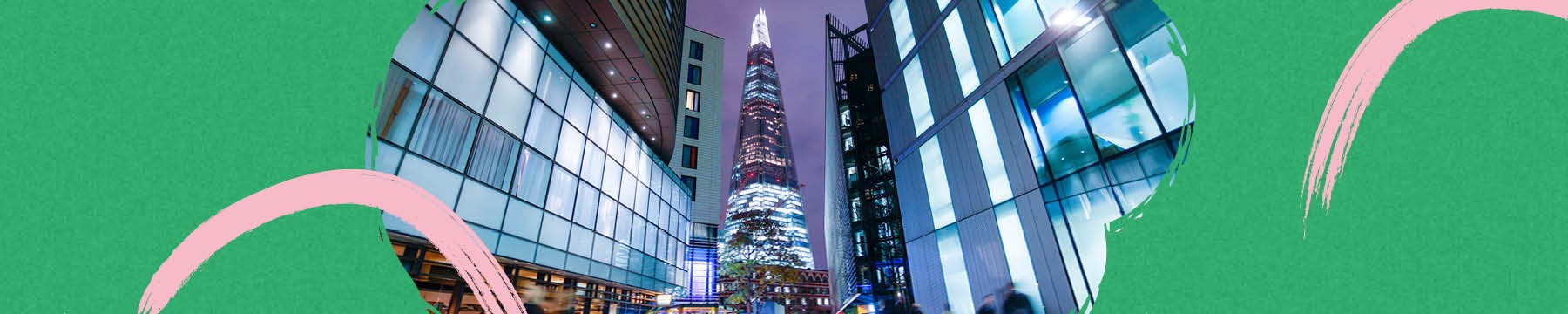 Street level view of the London Shard 