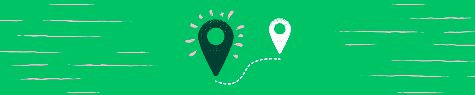 Map pins graphic