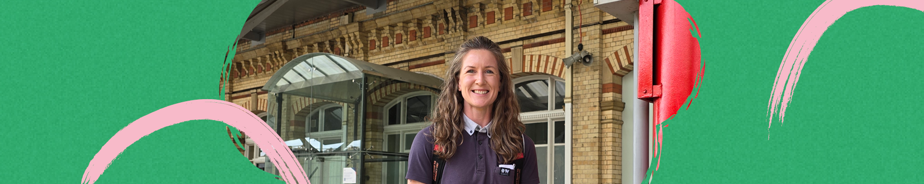 Train Driver Katie at the platform
