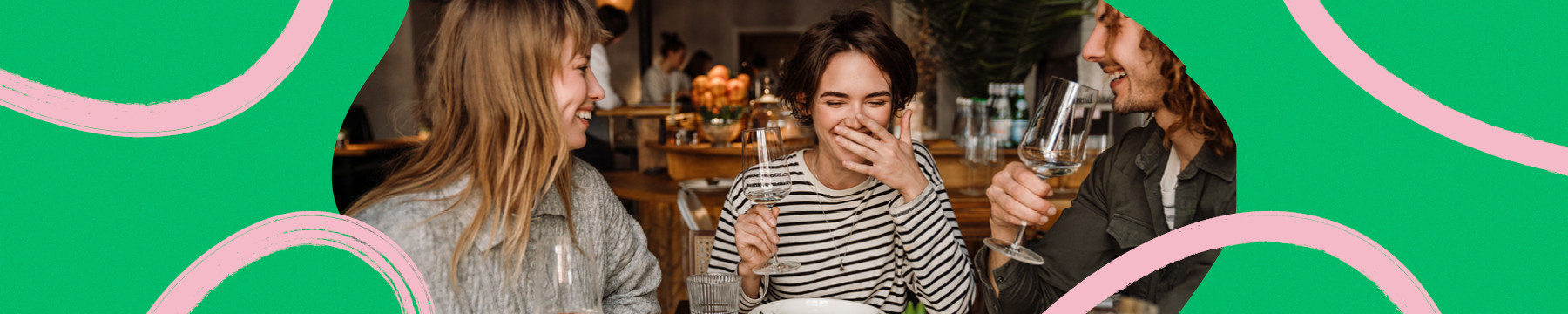 people enjoying food and drink together