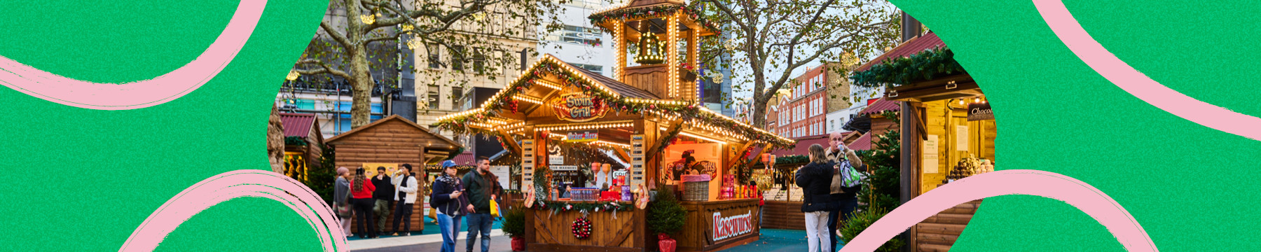 Alpine style christmas market in London