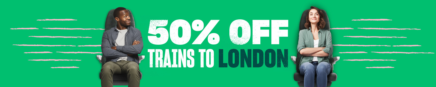 50 off trains to London