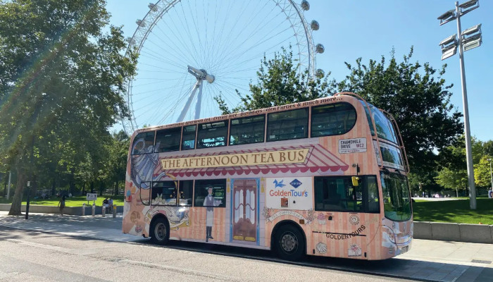 Afternoon Tea Bus with Panoramic Tour of London Golden Tours