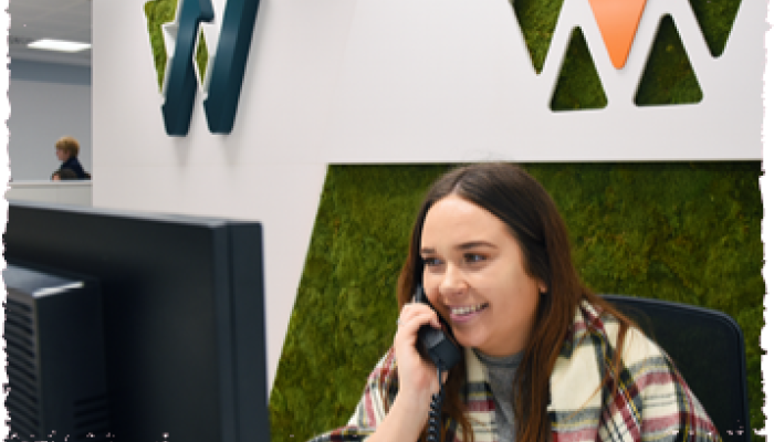 Woman on the telephone in an office 