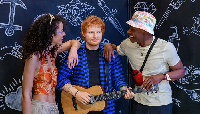Ed Sheeran Wax Model in Madame Tussauds