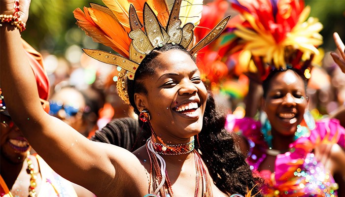Notting hill carnival performer