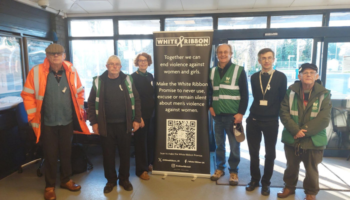 Bletchley White Ribbon Day Stand