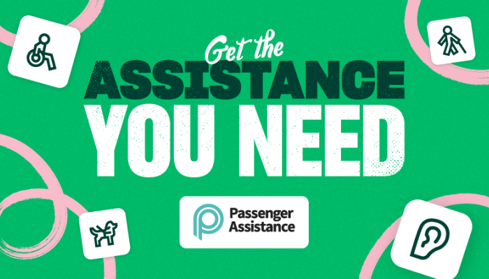 get the assistance you need click here for passenger assist and accessibility information