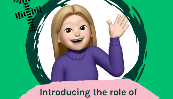 Introducing the role of Train Service Manager cartoon image of Lauren with the female symbol Circle atop a cross made of train tracks 