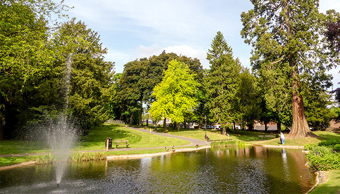 lake in park