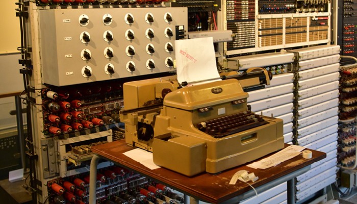 Colossus digital computer at Bletchley Park
