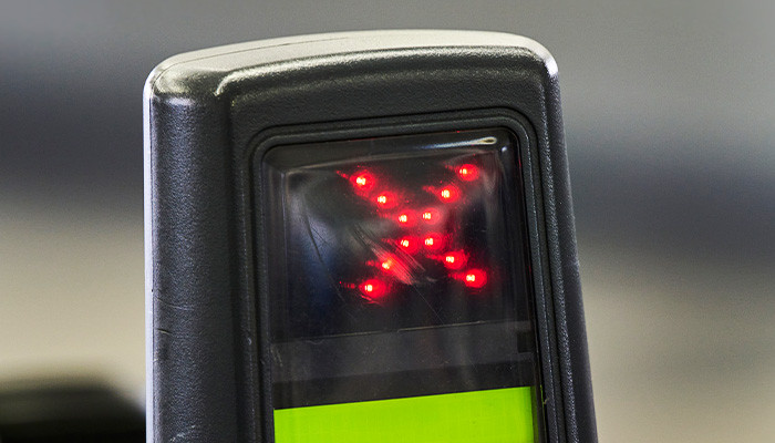 Gateline with a no entry icon