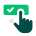 select with a green tick