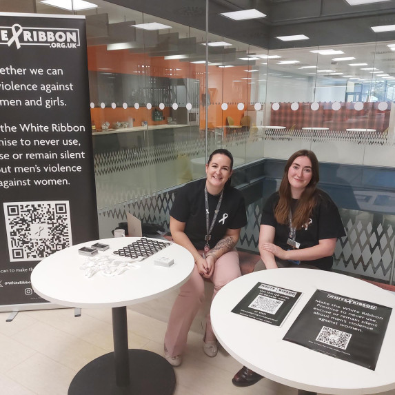 LNR Birmingham HQ White Ribbon Day Stand