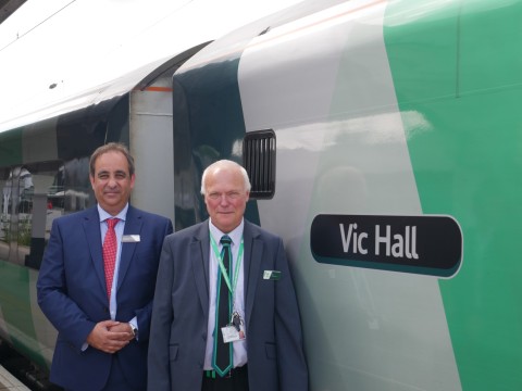 Train honour for Watford Junction legend Vic Hall