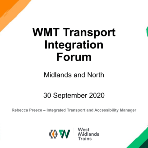 WMT Transport Integration Forum presentation - Midlands and North - 300920