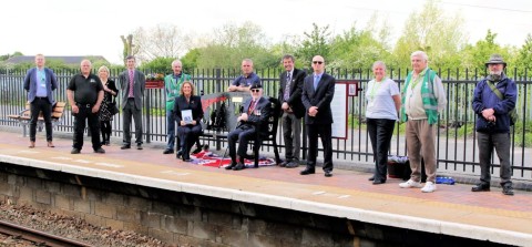 Memorial bench for Captain Sir Tom Moore unveiled at London Northwestern Railway station