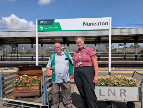 London Northwestern Railway: Nuneaton railway station in full bloom thanks to local volunteer group 