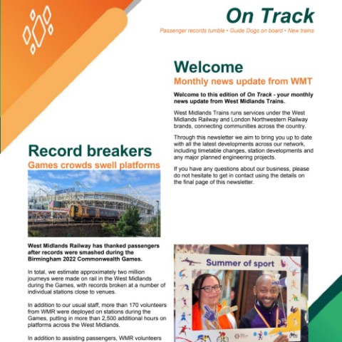 On Track - Stakeholder Newsletter - September 2022