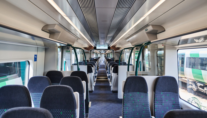 Class 730 down the aisle view