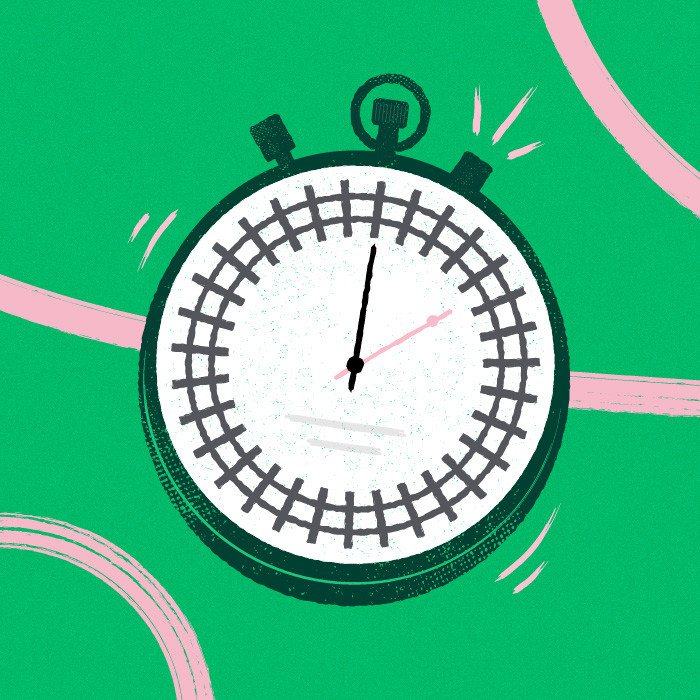illustrated stop watch
