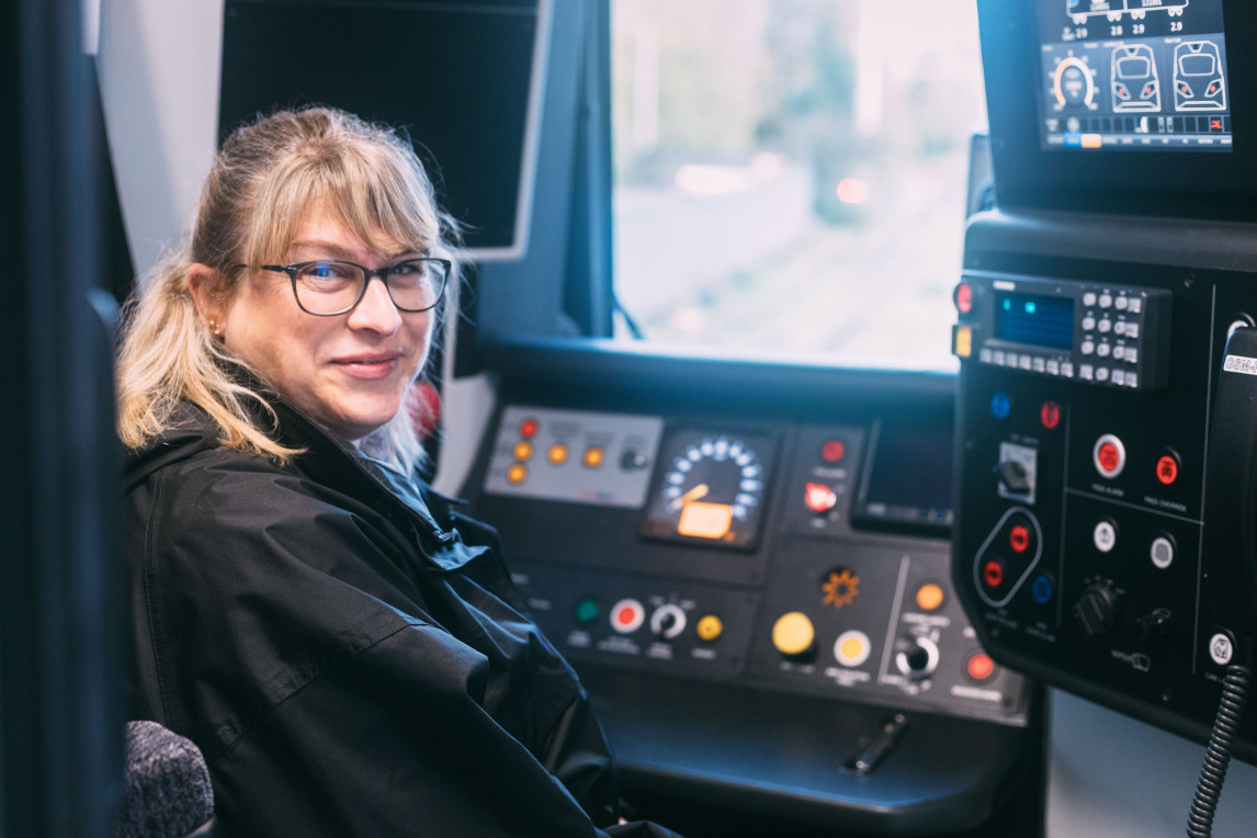Carol Burns train driver