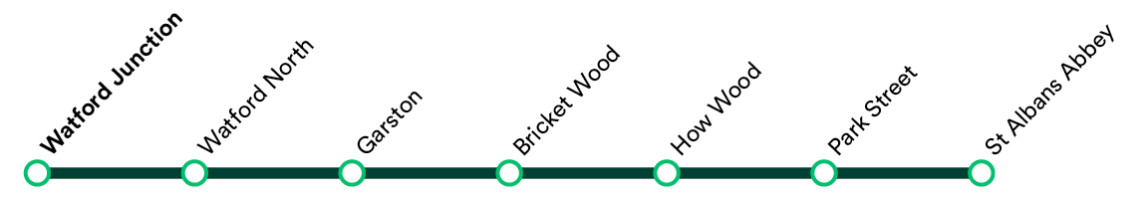 Abbey Line Route Map