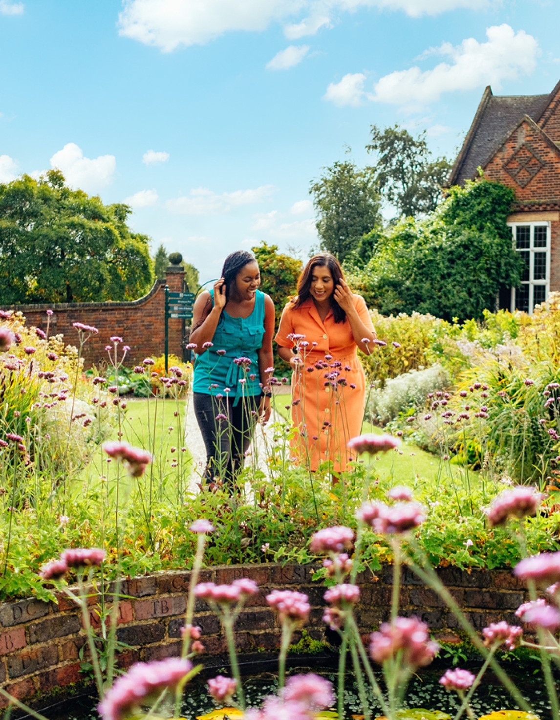 people at a garden