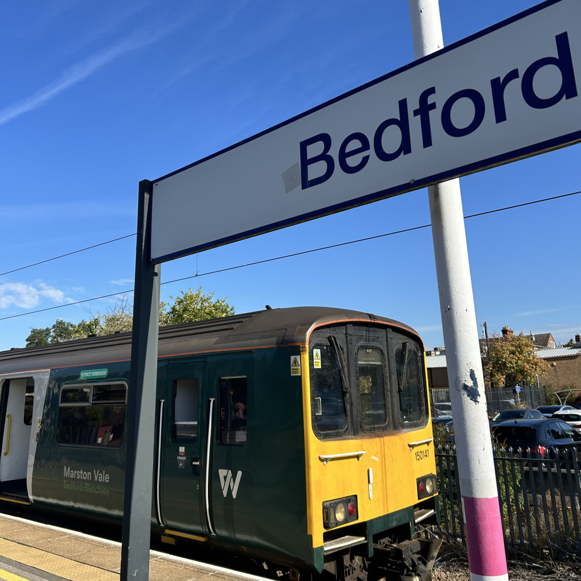Our train at Bedford station