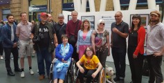 Artists taking part in the National Rail 'No Boundaries' exhibition