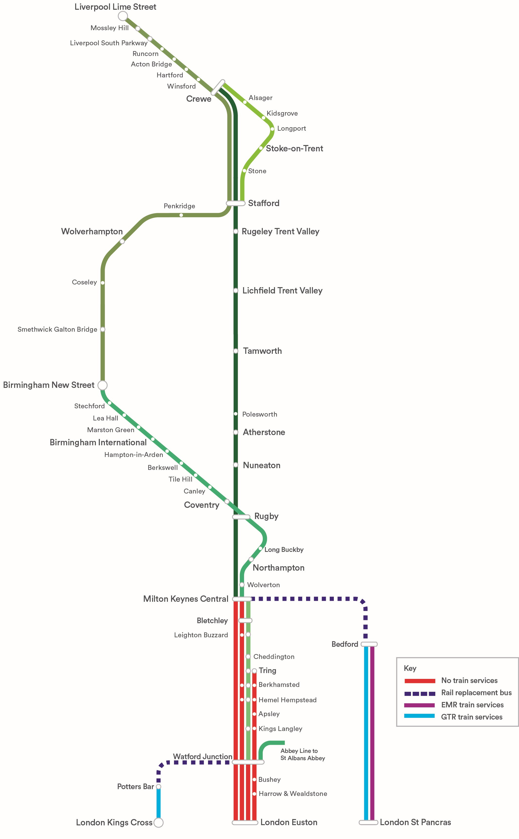 LNR map showing Easter Disruption v3