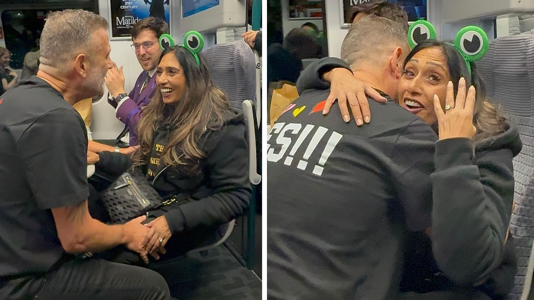 Railway romance leads to surprise engagement on London Northwestern Railway train