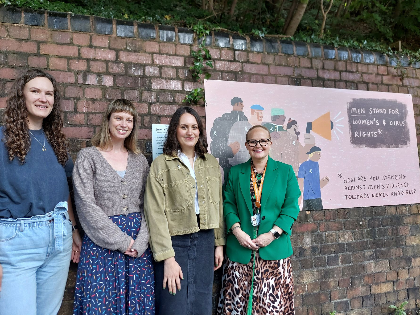 White Ribbon artworks unveiled at West Midlands railway stations 