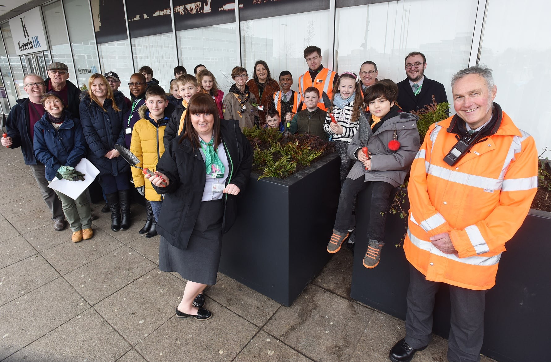 Local community brightens up Milton Keynes station entrance
