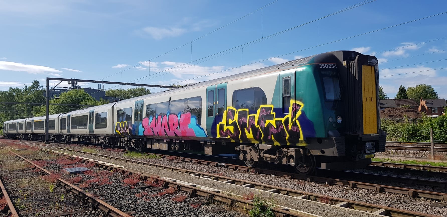 London Northwestern Railway issues vandalism warning after graffiti takes trains out of action