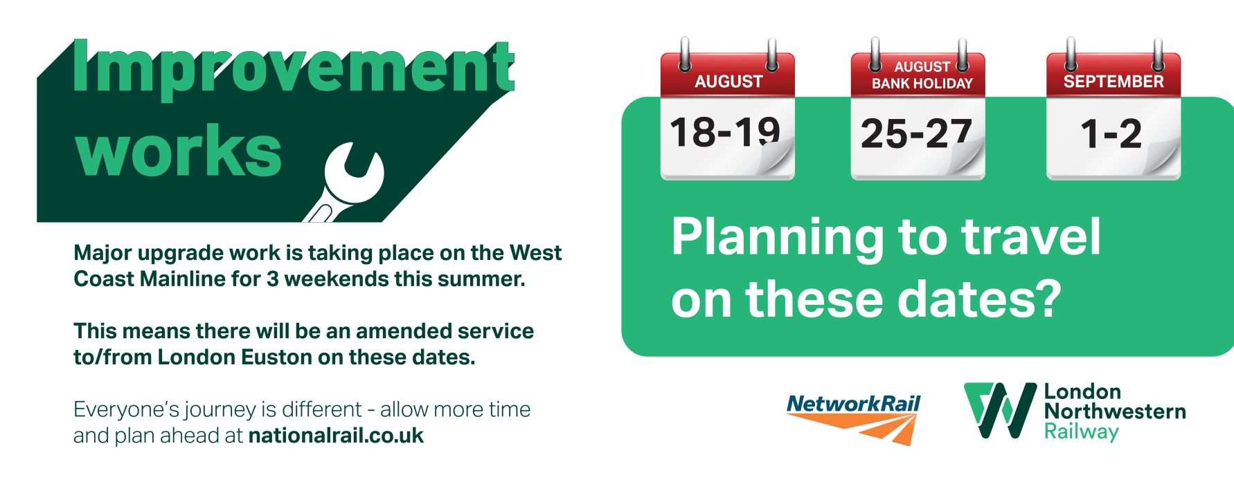 Euston closure reminder: Do not travel on West Coast main line this weekend
