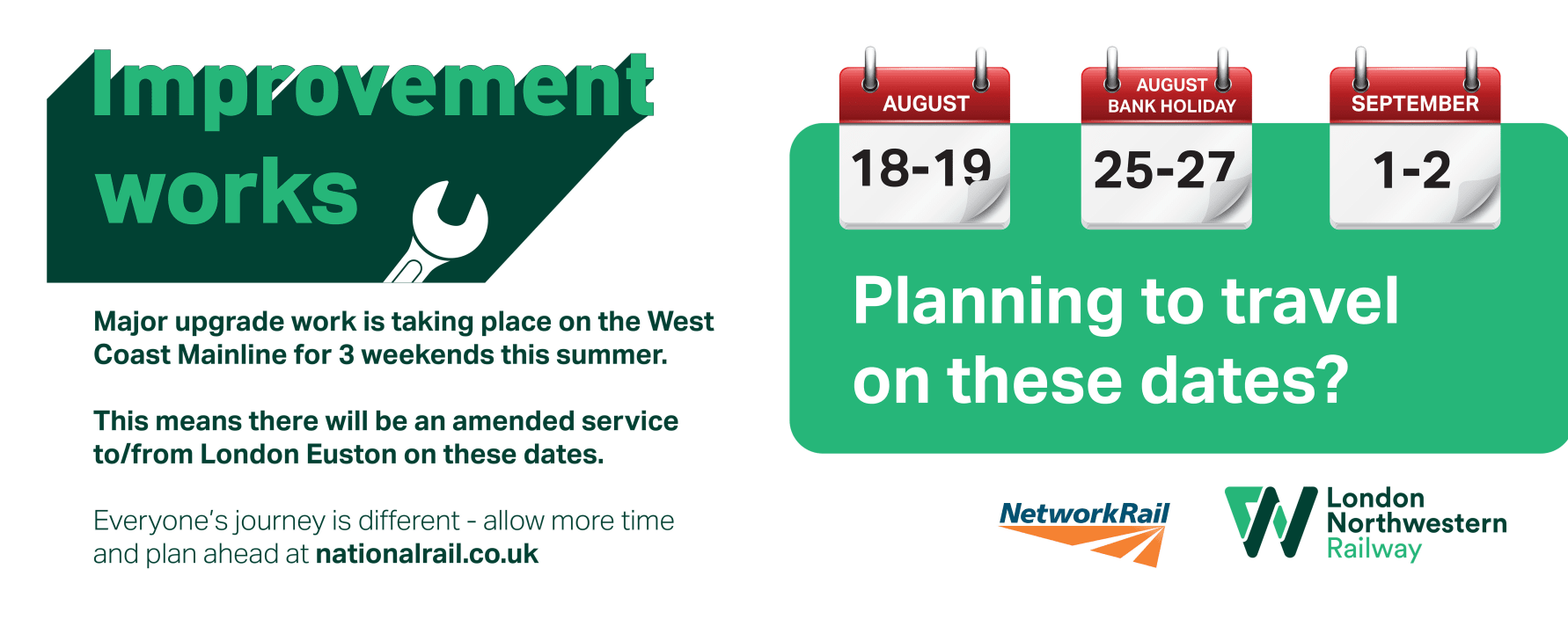 Euston closure: DO NOT TRAVEL on West Coast main line this bank holiday weekend