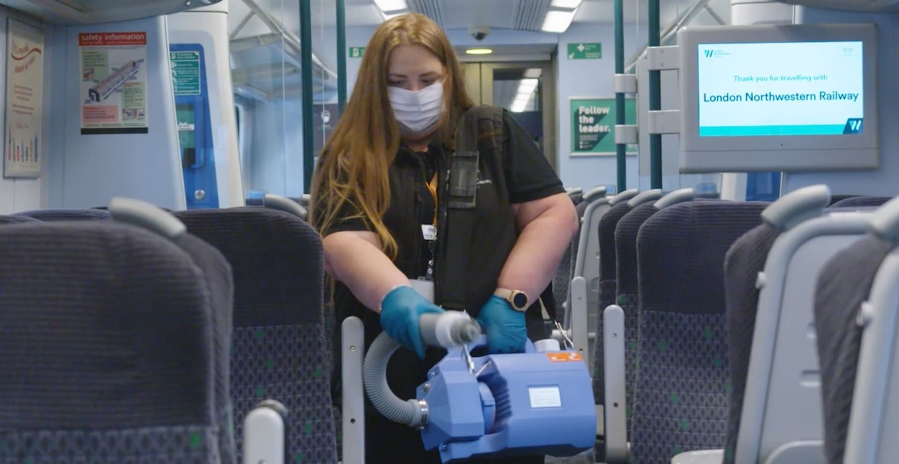 Video: Antiviral fogging machines in action on London Northwestern Railway